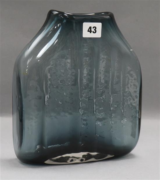 A Whitefriars shoulder slab vase height 23.5cm